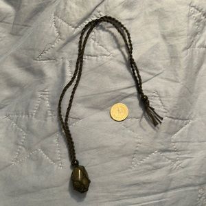 Hand made PNW river rock necklace 004